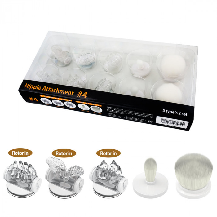 Nipple attachment #4 (5 types x 2 sets)