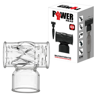 Powerhead Maille Masterbator Clear