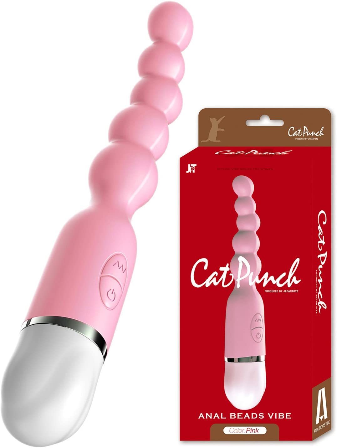 Cat Punch A ANAL BEADS VIBE PINK